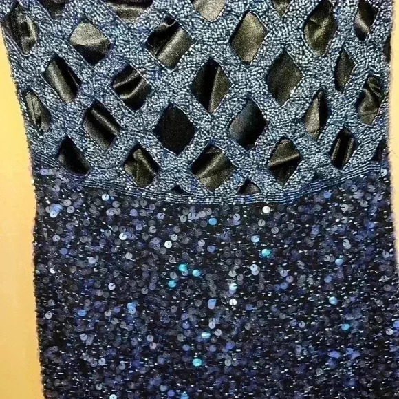 SCALA vintage SEQUINS FORMAL DRESS SMALL - Picture 15 of 16